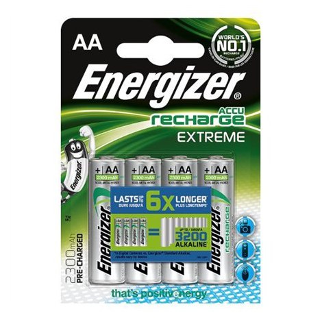 Energizer | AA/HR6 | 2300 mAh | Akumulatory ołowiowo-kadmu Ni-MH | 4 szt.